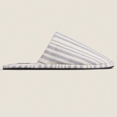 Тапочки Zara Home Thick Striped, синий, белый