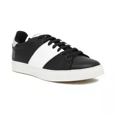 Кожаная спортивная обувь Emporio Armani, черный