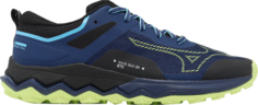 Кроссовки Wave Ibuki 4 GORE-TEX Navy Peony Sharp Green, синий Mizuno