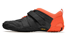 Кроссовки мужские низкие черные/оранжевые Vibram