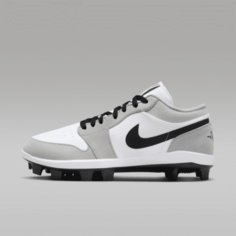 Бутсы Jordan 1 Retro MCS Low, цвет Light Smoke Grey/White/Black