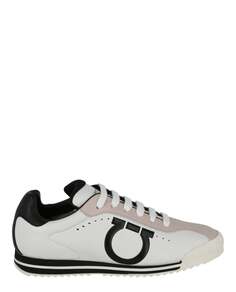 Кожаные кроссовки Pring Salvatore Ferragamo, белый