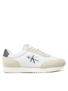 Кроссовки Calvin Klein Jeans Retro Runner Su-Ny Mono YM0YM00804, бежевый/белый