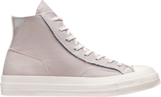 Кроссовки Converse Chuck 70 Tri-Panel High Color Block - Light Silver Pink Clay, серебряный