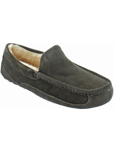 Мужские замшевые мокасины из овчины Ascot UGG, цвет Charcoal