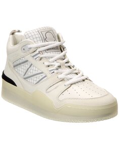 Кожаные кроссовки Moncler Pivot Mid, белый