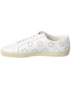 Кожаные кроссовки Saint Laurent SL06 Star, белый