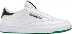 Reebok Мужские кроссовки Club C 85, белый/красный