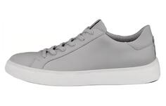 Кроссовки ecco Skateboarding Shoes Men Low-top Concrete Gray, серый