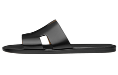 Шлепанцы Hermès Izmir мужские, черный Hermes