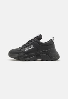 Низкие кроссовки Fondo Speedtrack Shoes Versace Jeans Couture, черный