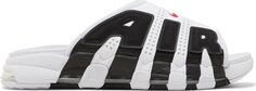 Кроссовки Air More Uptempo Slide White Black Red, белый Nike