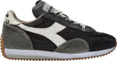 Кроссовки Equipe H Dirty Stone Wash Evo Black Grey, черный Diadora