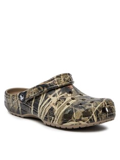 Мюли Crocs, зеленый