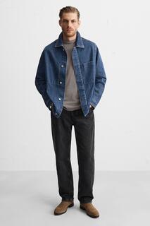 Кожаные ботинки челси ZARA, коньячно-коричневый
