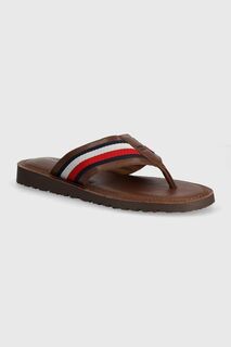 Шлепки Tommy Hilfiger, коричневый