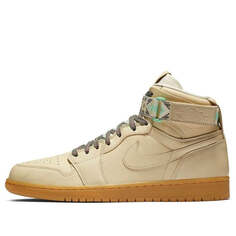 Кроссовки 1 ретро с высоким ремешком Air Jordan, бежевый