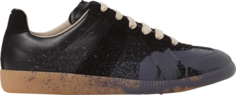 Кроссовки Maison Margiela Replica Low Paint Splatter - Black Pewter, черный