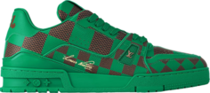 Кроссовки Louis Vuitton Trainer Damier Pop - Green, зеленый