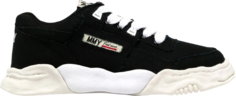 Кроссовки Maison Mihara Yasuhiro Parker OG Sole Cow Canvas Low Black, черный