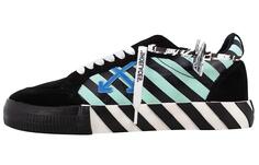 Кроссовки мужские Off-White, черный / белый / зеленый