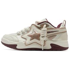 Кроссовки XTEP Skateboarding Shoes Men Low-top Beige/Brown, коричневый