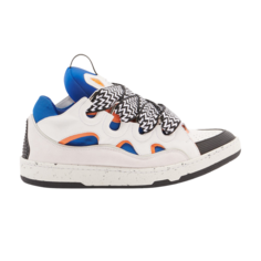 Кроссовки Lanvin Curb Sneaker White Blue Orange, белый