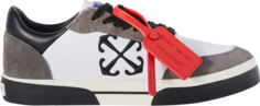 Кроссовки Off-White New Low Vulcanized White Brown, белый
