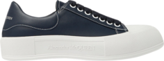 Кроссовки Alexander McQueen Deck Lace Plimsoll Navy Blue, синий