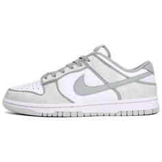 Кроссовки Nike Dunk Skateboarding Shoes Men Low-top White/Silver, серый