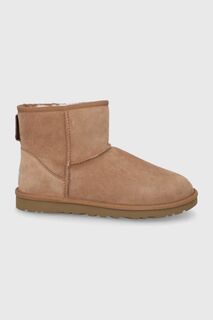 Классические мини-замшевые зимние ботинки Ugg, коричневый