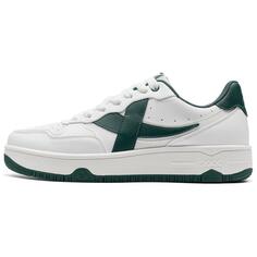 Кроссовки XTEP Skateboarding Shoes Men Low-top Sail White/forest Green, белый/зеленый