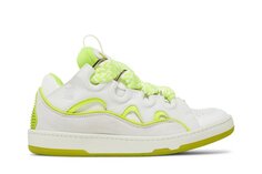 Кроссовки Lanvin Curb Sneakers White Fluo Yellow, белый