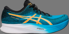 Кроссовки magic speed 2 island blue orange pop Asics, синий