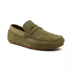 Кожаные мокасины Tommy Hilfiger, хаки