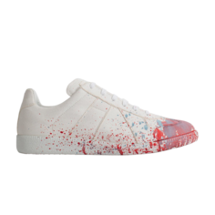 Кроссовки Maison Margiela Replica Paint Splatter - White Red, белый
