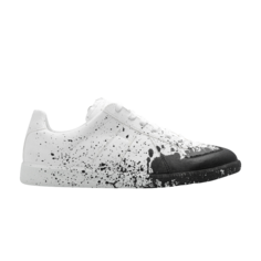 Кроссовки Maison Margiela Replica Paint Splatter - White Black, белый