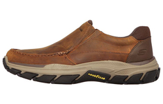 Свободная посадка Кроссовки для жизни Мужские низкие коричневые Skechers