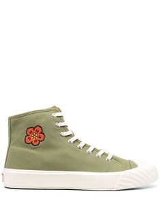 Kenzo высокие кеды Bone Flower, зеленый