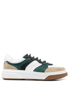 Кроссовки Dsquared2 Color Block, белый/темно-зеленый/бежевый