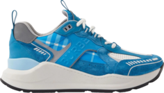 Кроссовки Burberry Sean Monogram Panelled Sneaker Tonal Blue, синий