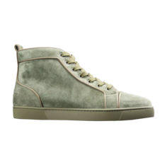 Кроссовки Christian Louboutin Louis Orlato Flat Calf Green Pepper, зеленый