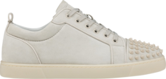 Кроссовки Christian Louboutin Louis Junior Spikes Albatre, кремовый