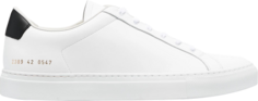Кроссовки Common Projects Retro Low White Black, белый