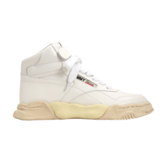 Кроссовки Maison Mihara Yasuhiro Freddie Paraffin Vintage Sole Leather High White, белый