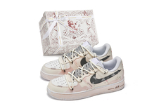 Кроссовки Nike Air Force 1 Skateboarding Shoes Men Low-top Grey/Coffee/Pink/Purple, фиолетовый