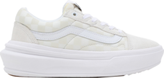 Кроссовки Old Skool Overt ComfyCush Checkerboard - White, белый Vans