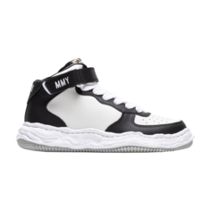 Кроссовки Maison Mihara Yasuhiro Wayne OG Sole Leather High Black White, белый
