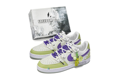Кроссовки Nike Court Borough Skateboarding Shoes Men Low-top Green/purple, фиолетовый