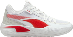 Кроссовки Puma Court Rider Team White High Risk Red, белый